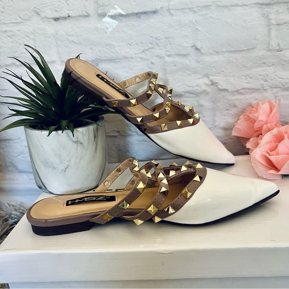 Studded Patent Leather Mules - Picture 4 of 8